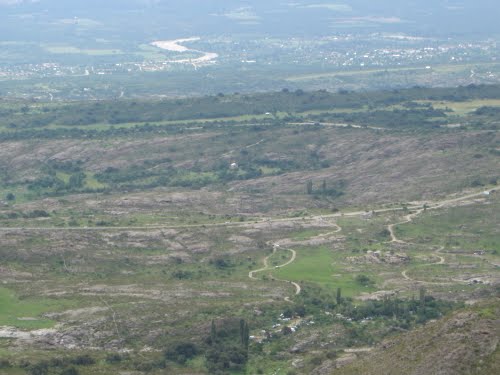 Camino de Altas Cumbres. Vista de Mina Clavero