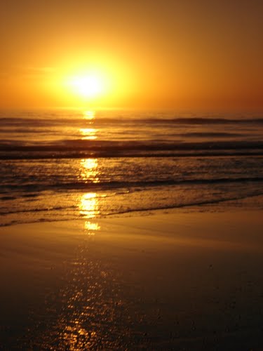 Amanecer en la playa (enero de 2010)