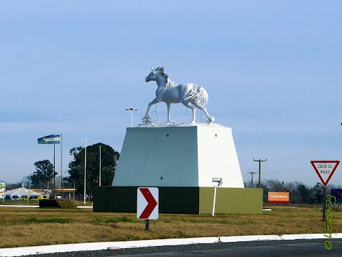 Monumento al caballo -  RN7 y RP50 - Vedia, Buenos Aires