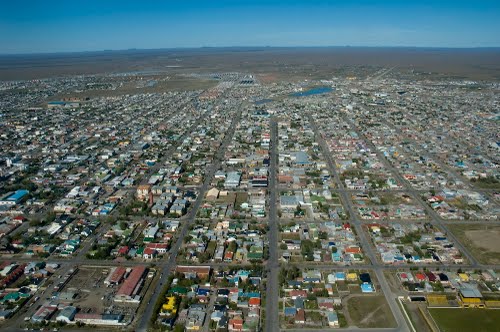 Rio Gallegos from above
