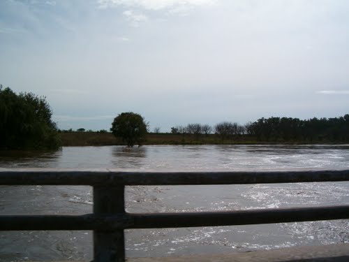 Ruta 9 - Sobre Río Carcarañá - Inundaciones 2007